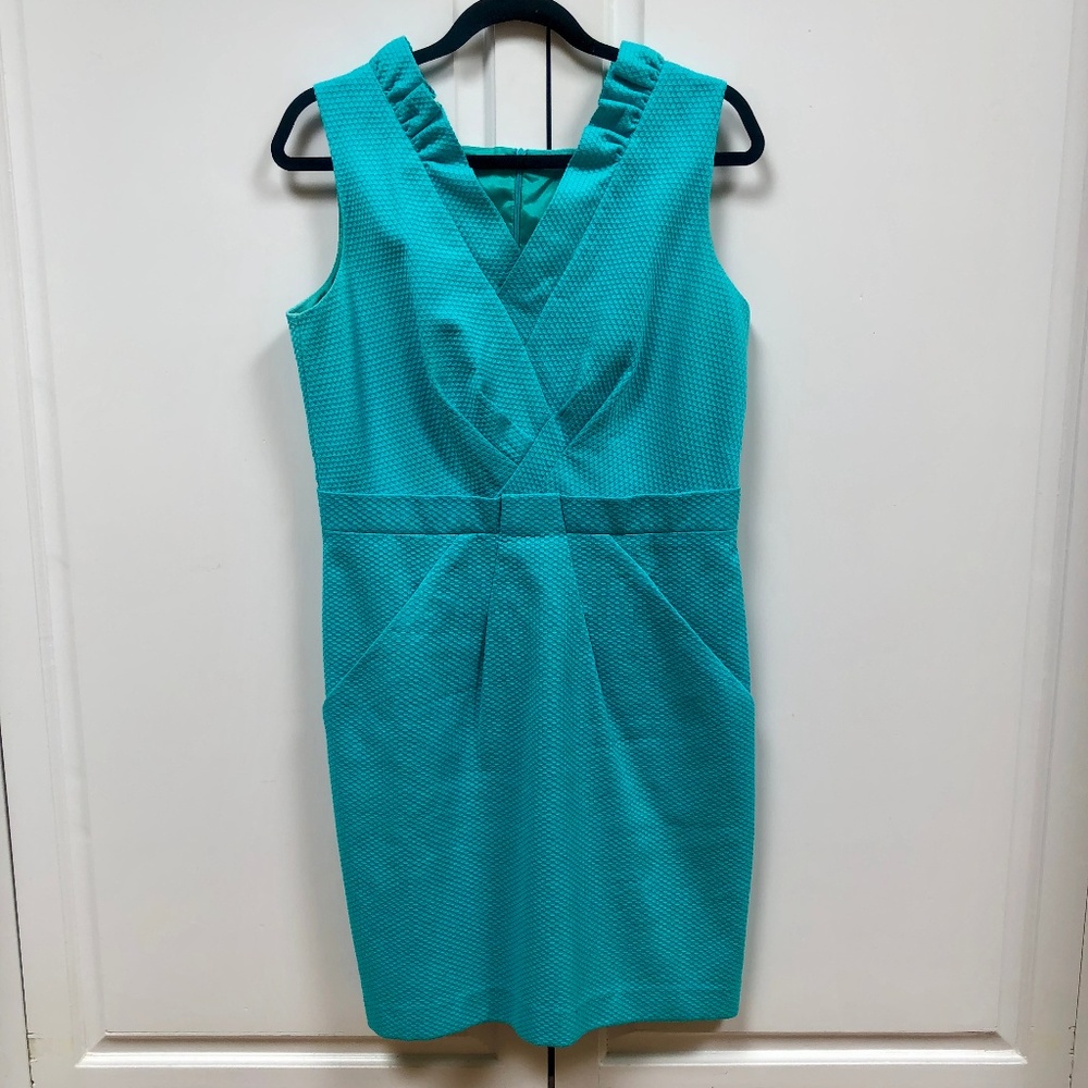 "David Meister" Teal Dress